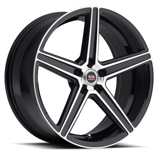 [SP822904015GBM] SPEC-1 RACING SP-8 GLOSS BLACK/MACHINE 22X9.0 BLANK +15 +74.1 *5X115/5X4.75/5X127* *STAGGERED*