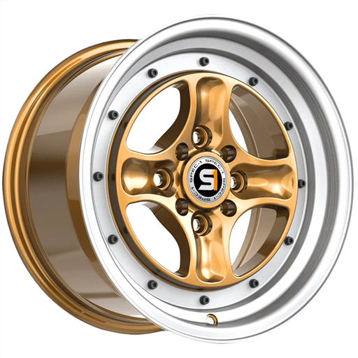 [SPT-35158925GML] SPEC-1 SPT-35 GOLD & MACHINED LIP 15X8.0 4X100/4X4.5 +25 +73.1 *NC*