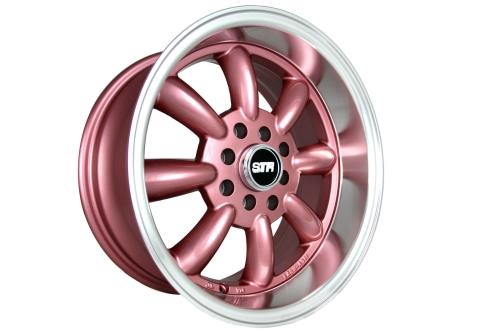 [STR503RS1504+10] STR RACING-503 ROSE/MACHINE LIP 15X7.5 4X100/4X4.5 +10