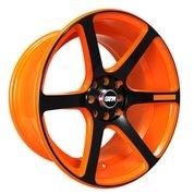 [STR521OZB1704+20] STR RACING-521 ORANGE/BLACK 17X9.0 4X100/4X4.5 +20