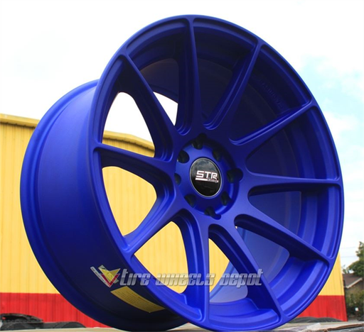 [STR524BU1504+0] STR RACING-524 MATTE BLUE 15X8.0 4X100/4X4.5 +0 73.1 (CB)