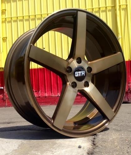 [STR607TN2229+35-1] STR RACING-607 TITANIUM 22X10 5X4.5/5X115+35 **STAGGERED ONLY**