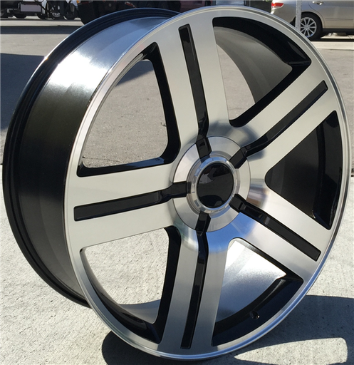 [STW258BM2452+30] STW-258 BLACK/MACHINE 24X9.5 6X139.7 +30+78.1 TEXAS EDITION