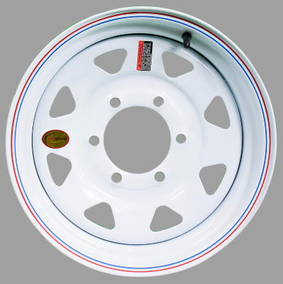 [NBB1064] SUTONG TRAILER WHEEL 16X6 8X6.5 WHITE SPOKED