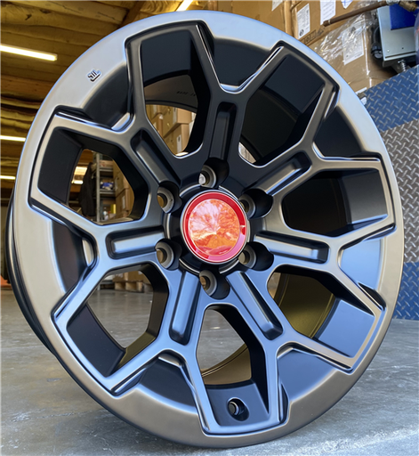 [TR8MB2252+15] TR-8 MATTE BLACK 22X9.0 6X5.5 +15 +106.1