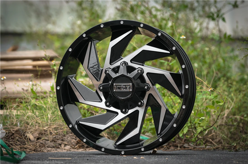 [T-27241481651-76GBM] TWISTED OFFROAD-T27 VIXON 24X14-76 8X165.1 C.B 130.1 BLACK/MACHINE