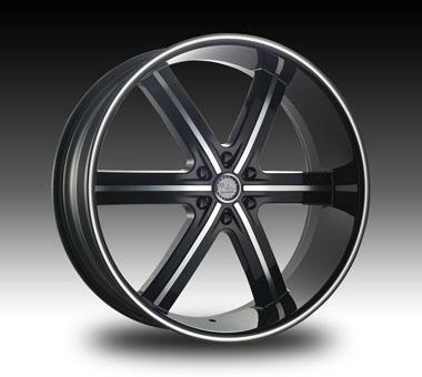 [U255BL2452+30] U2-55S BLACK MACHINE LINE W/MACHINE LIP 24X10 6X5.5 +30 B+MO+MLLIP
