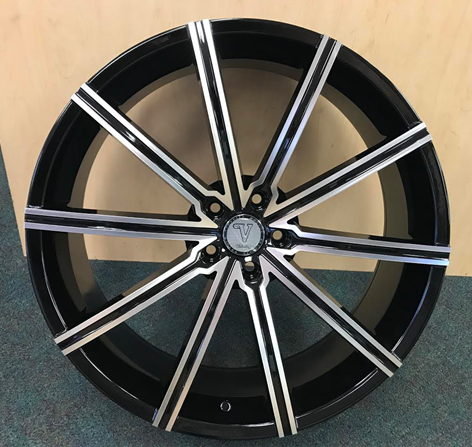 [V23AD2225+38] VELOCITY-23AD 22X8.0 5X112 +38+66.6 B+M **MACHINE WINDOW**