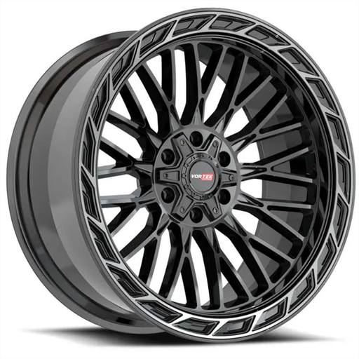 [502201043-18BDCTD] VORTEX OFFROAD VRP--502 20X10-18 5X127/5X139.7 C.B 78.1 BLACK/DIAMOND CUT RING-DARK TINT