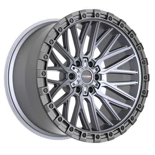 [608201057-12MTB] VORTEK OFFROAD-VRT608 MATTE TITANIUM WITH BLACK BEAD RING 20X10 6X135/6X5.5 -12 +106.1 *NC*