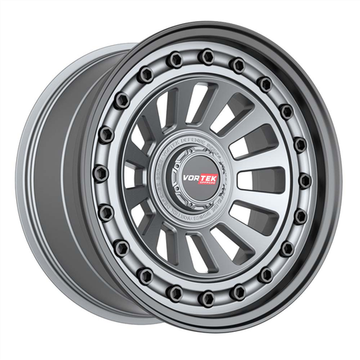 [702179061351397-12MGMBL] VORTEK VRD-702 MATTE GUNMETAL WITH BLACK BOLTS & LIP 17X9 6X5.5/6X135 -12 +78.1 *NC*