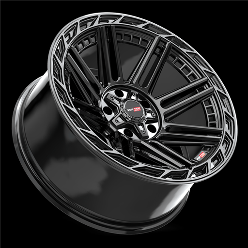 [501221043-18BDCTR] VORTEK VRP-501 BLACK DIAMOND CUT RING WITH DARK TINT 22X10 5X127/5X139.7 -18 +78.1 *NC*