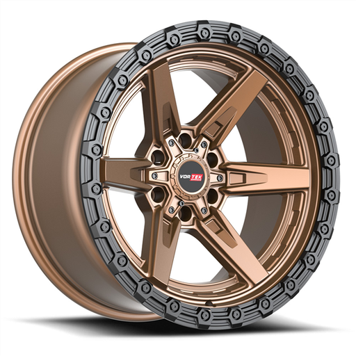 [602201057-12MZBR] VORTEK VRT-602 ARGON MATTE BRONZE WITH BLACK BEAD RING 20X10 6X135/6X139.7 -12+106.1 *NC*