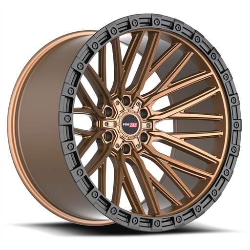 [608201057-12MZBR] VORTEK VRT-608 APOLLO MATE BRONZE WITH BLACK BEAD RING 20X10 6X135/6X139.7 -12 +106.1 *NC*