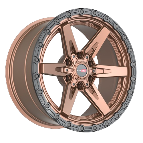 [602209570MBR] VORTEX VRT-602 MATTE BRONZE WITH BLACK BEAD RING 20X9 6X135/6X5.5 +0 +106.1