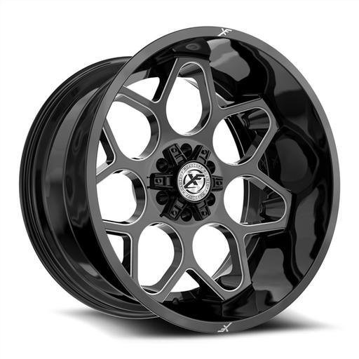 [XF-233201061351397-12GBM] XF OFF-ROAD XF-233 GLOSS BLACK & MILLED 20X10 6X135/6X139.7 -12 +106.4 *NC*