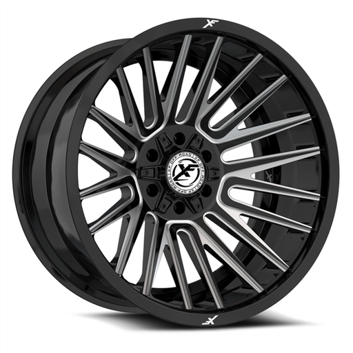 [XF-234221261351397-44GBM] XF OFF-ROAD XF-234 GLOSS BLACK & MILLED 22X12 6X135/6X5.5 -44 +106.4 *NC*