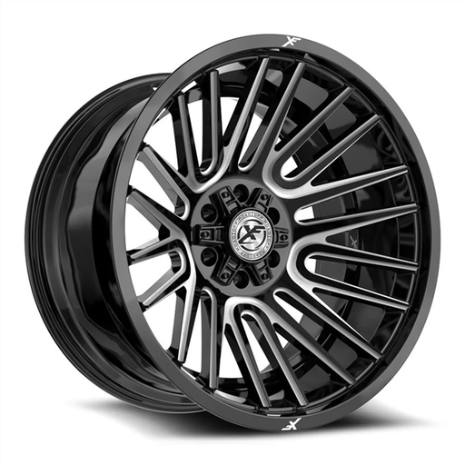 [XF-234241251271397-44GBM] XF OFF-ROAD XF-234 GLOSS BLACK & MILLED 24X12 5X127/5X139.7 -44 +78.1 *NC*