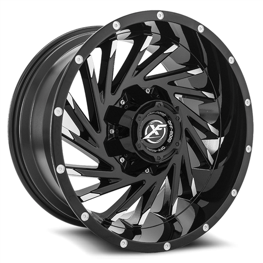 [XF-209201051143127-12GBM] XF OFFROAD-XF209 GLOSS BLACK/MACHINE 20X10 5X4.5/5X127 -12 +78.1