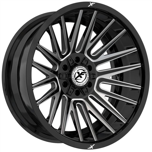 [XF-234201051271397-12GBML] XF OFFROAD-XF234 GLOSS BLACK MILLED 20X10 5X127/5X5.5 -12 +78.1