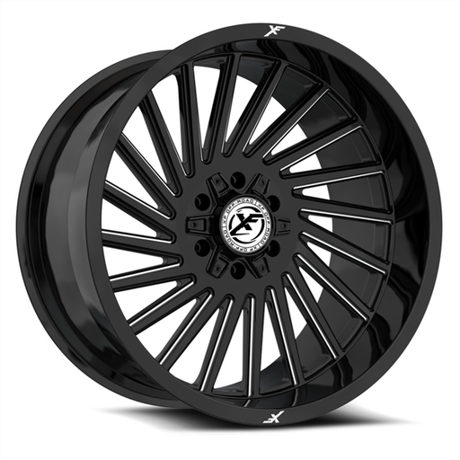[XF-239201051271397-24GBML] XF OFFROAD-XF239 GLOSS BLACK MILLED 20X10 5X127/5X5.5 -24 +78.1