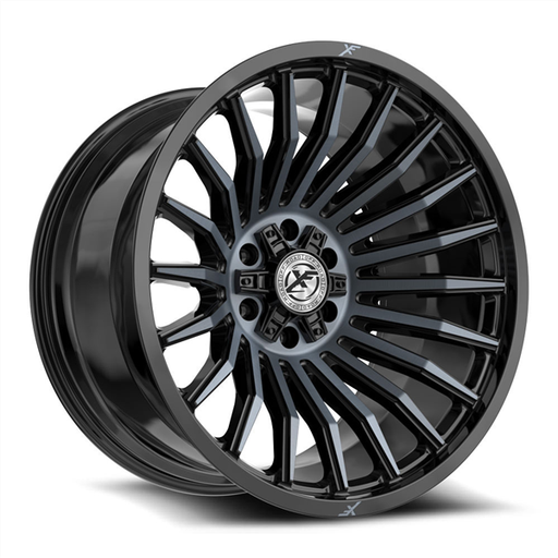 [XF-231209051271397+0BMTDT] XF-231 GLOSS BLACK & MACHINED TITANIUM DOUBLE DARK TINT 20X9.0 5X127/5X139.7 +0 +78.10 *NC*