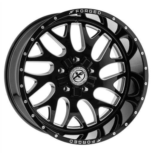 [XFX-N-301181051143127+12BMW] XFX FORGED XFX-301 BLACK/MILLED 18X10 5X4.5/5X127+12 +78.1 **FORGED** *FLOATING CAPS*