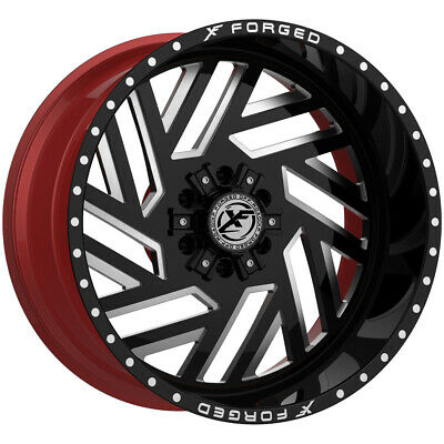 [XFX-N-304209061351397+0GBRWMW] XFX FORGED XFX-304 BLACK/RED MILLED 20X9.0 6X135/6X5.5 +0 +108 **FORGED** *FLOATING CAPS*