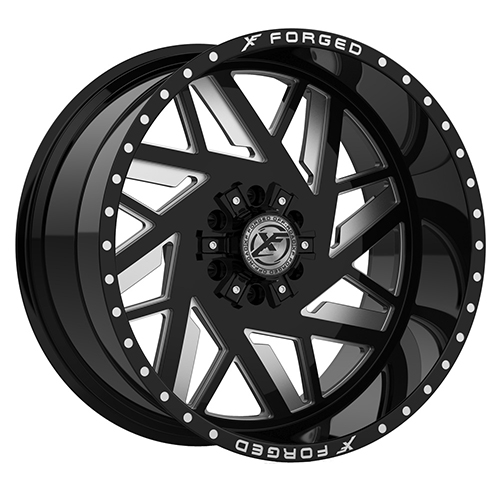 [XFX-306209061351397+0BMW] XFX FORGED XFX-306 BLACK/MILLED 20X9.0 6X135/6X5.5 +0 +108 **FORGED** *FLOATING CAPS*