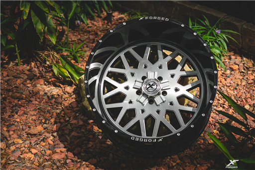 [XFX-N-307209061351397+20GBBRMW] XFX FORGED XFX-307 BRUSHED/BLACK WINDOW & LIP 20X9.0 6X135/6X5.5 +20 +108 **FORGED** *FLOATING CAPS*