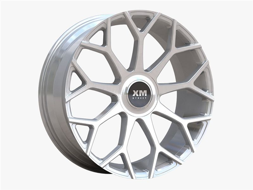 [XM608208506+35SB] XM STREET XM-608 20X8.5 5X114.3/5X4.5 +35MM C.B:73.10 *SILVER BRUSHED*