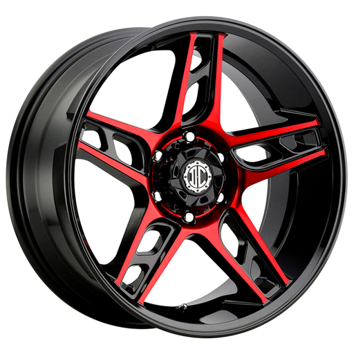 [NX15-2010PP-25ERF] XTREME 2 CRAVE-NX15 MIDNIGHTY BLACK/RED FACE/BLACK LIP 20X10 5X127 -25 +71.6