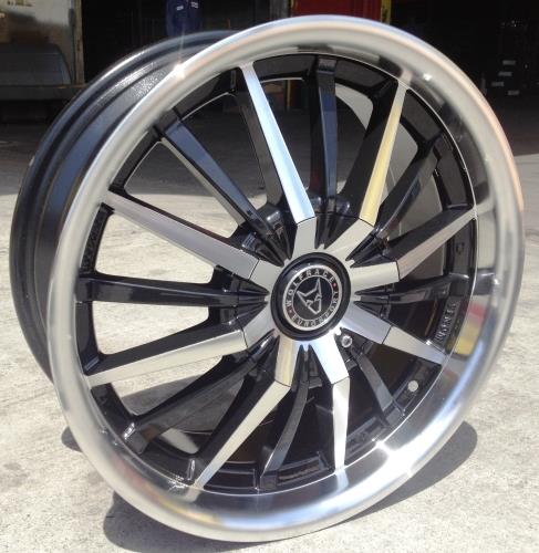 [YL4161700+40] YL-416 BLACK/MACHINE FACE 17X7.0 BLANK +40