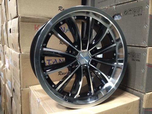 [YL426B1752+25] YL-426 BLACK/MACHINE 17X8.0 6X5.5 +20