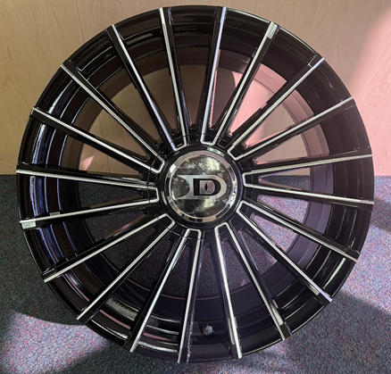 [DS52024B+MW] DS5 WHEEL DS5-M 20X8.5+35 5X112+5X114.3 C.B-73.1 B+MW(Alu)