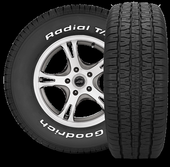 [94684] 205/60R15 BF GOODRICH RADIAL T/A 90S 400AB WL