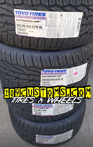[231260] 255/40R19 TOYO EXTENSA HP II 100W XL BSW 500-A-A 45K