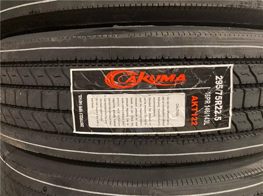 [29575225-AKT122] 295/75R22.5/16 AKUMA AKT-122 LOW PRO 146/143L 16 PLY TRAILER