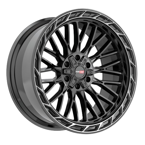 [502201043-18BDCDT] VORTEK OFFROAD VRP-502 BLACK/DIAMOND CUT DARK TINT 20X10 5X127/5X5.5 -18 +78.1 *NC*