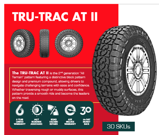 [1200063961] 265/65R17 ARMSTRONG TRU-TRAC A/T II 116T XL M+S 560A-B 65K+ ROAD HAZARD