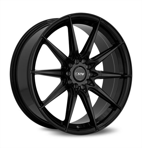 [D19-188010H1053873BLK] DRW-D19 18X8.0+38 5X105/5X114.3 C.B 73.1 GLOSS BLACK