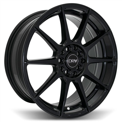 [D10-188010H1084073BLK] DRW-D10 GLOSS BLACK 18X8.0 5X4.25/5X4.5 +40 +73.1