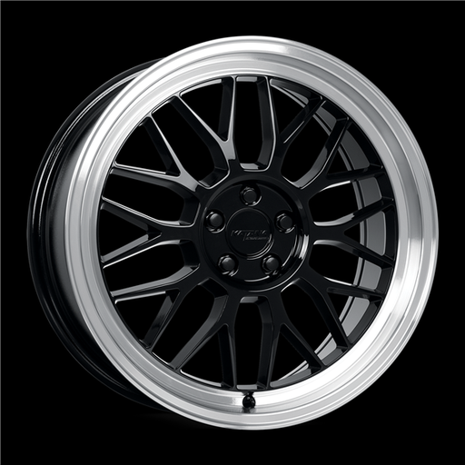 [KR06-188045GBL] KATANA RACING 18X8 5X120 +40 C.B 72.56 GLOSSY BLACK MACHINE LIP