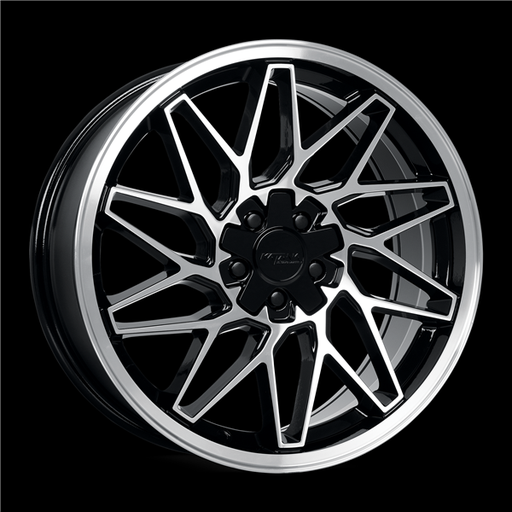 [KR09-188009GBF] KATANA 18X8 5X110/5X114.3 KR09 +40 C.B-73.1 GLOS BLACK MACHINED FACE