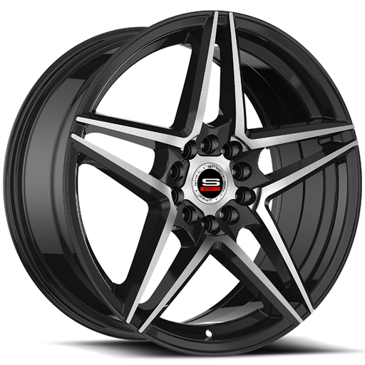 [SP-5420852338GBM] SPEC-1 RACING SP-54 20X8.5 5X100/5X114.3 +38 C.B 73.1 GLOSS BLACK/MACHINE