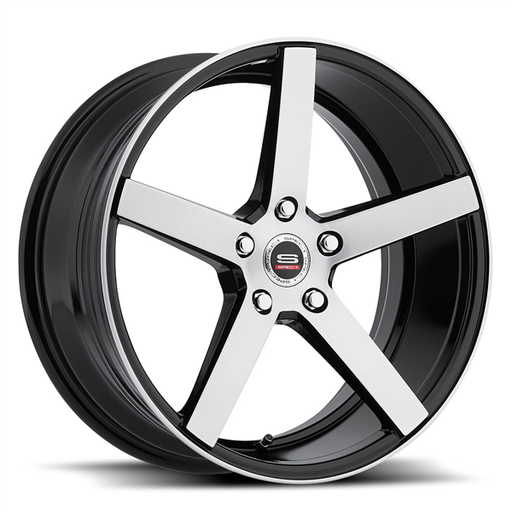 [SP3620851638GBB] SPEC-1 RACING SP-36 20X8.5 5X114.3+38 C.B 73.1 GLOSS BLACK/BRUSHED FACE