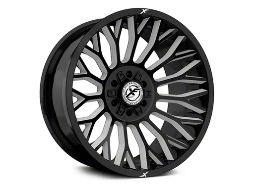 [XF-237201061351397-12GBML] XF OFFROAD-XF237 20X10 6X135/6X139.7 -12 C.B 106.4 GLOSS BLACK MILLED