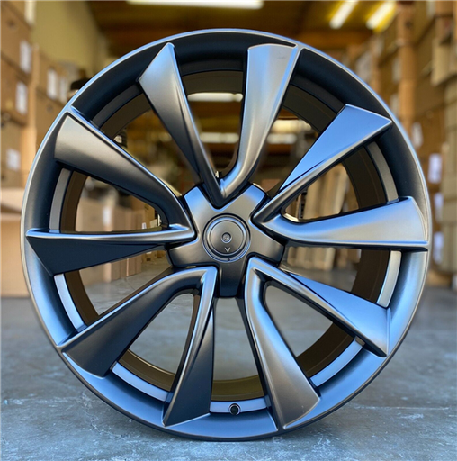 [TS5MB2029+35] TS-5 20X8.5 5X114.3 +35 C.B 64.1 MATTE BLACK**TESLA REPLICA***