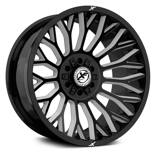 [XF-237201051271397-12GBML] XF OFFROAD-XF237 20X10-12 5X127/5X139.7 C.B 78.1 GLOSS BLACK MILLED