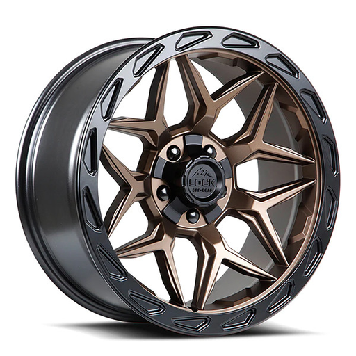 [MATRIX-2136MRMBR] LOCK OFFROAD MATRIX 20X10 6X135/6X139.7 -18 C.B 106.2 MATRIX MATTE BRONZE WITH MATTE BLACKRING